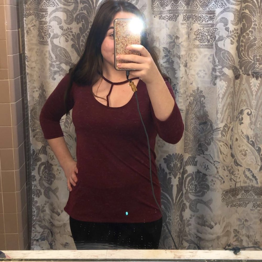 Dark Red Shirt